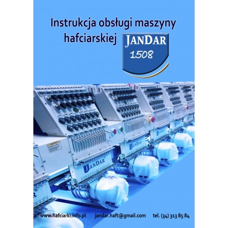 instrukcja obsługi w języku polskim do maszyny hafciarskiej JANDAR 1508